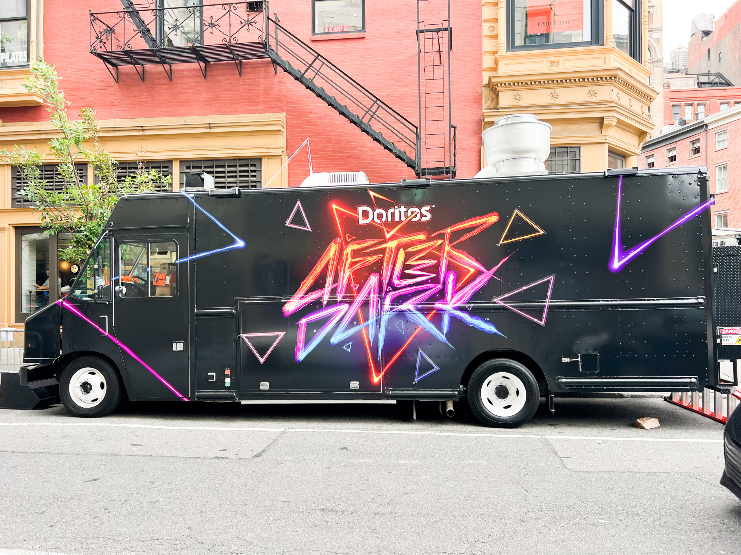 mobile pop-up food truck activation branded food truck Nvs visuals promo