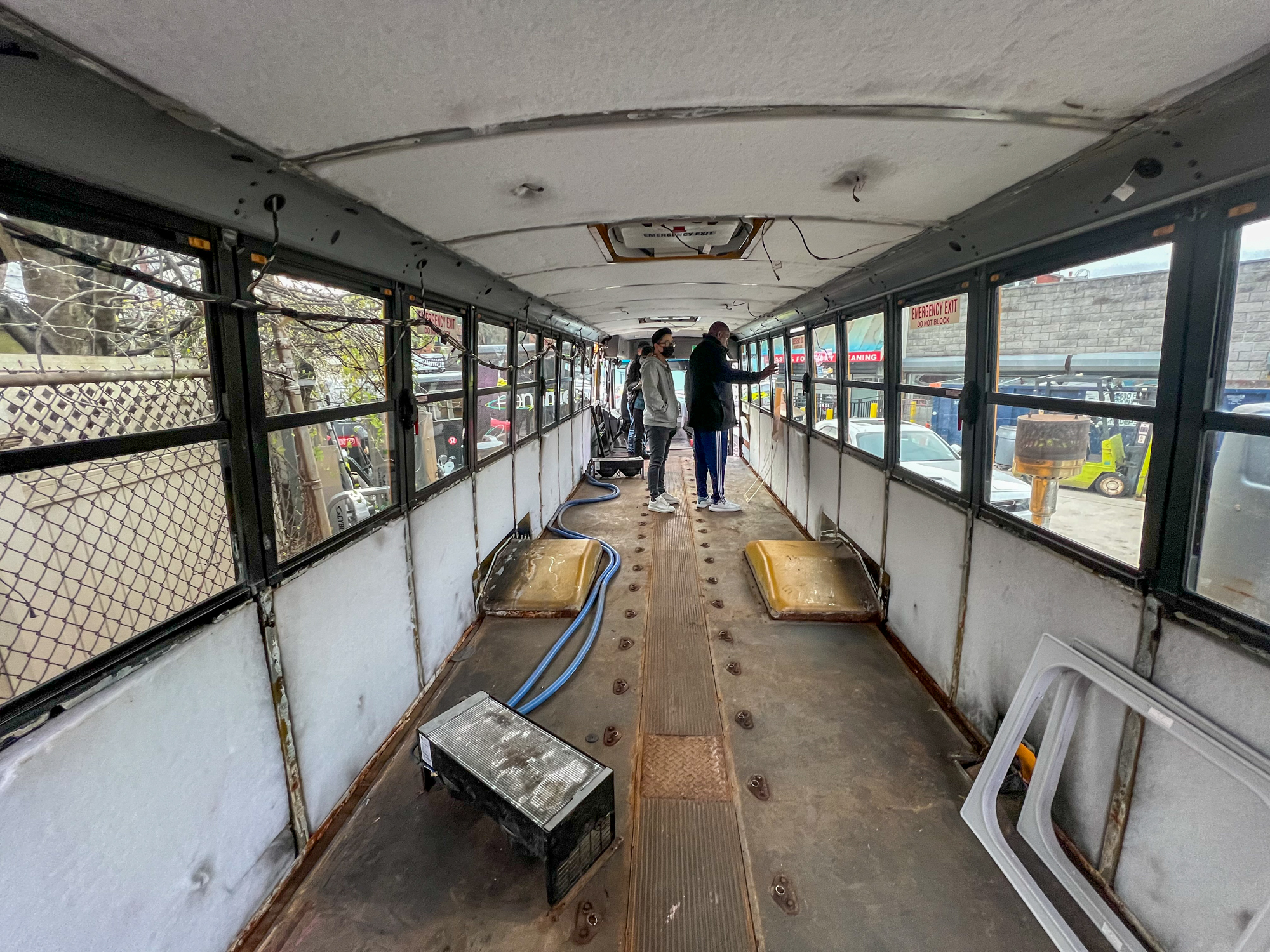 custom vehicle pop-up fabrication and mobile buildout - united way bookmobile programming unit