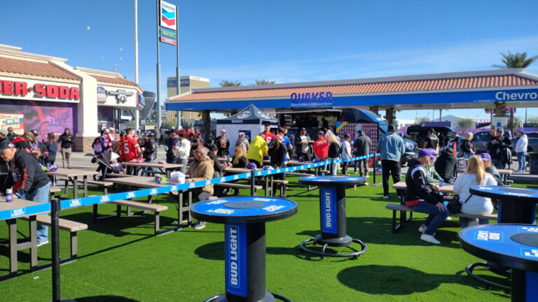 mobile tour promo van Nvs visuals experiential event fabrication superbowl visuals