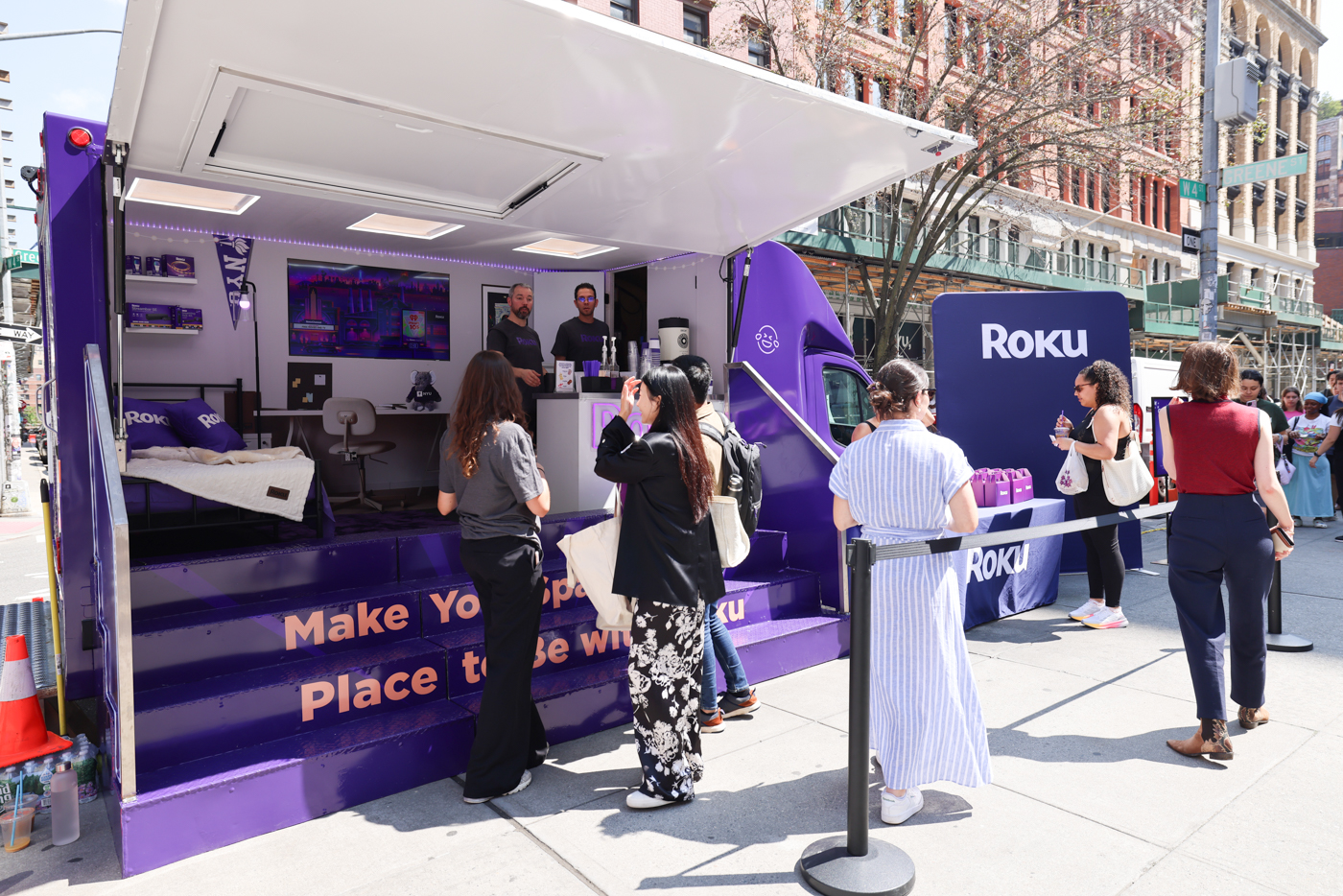 Roku mobile activation tech data collection experiential vehicle