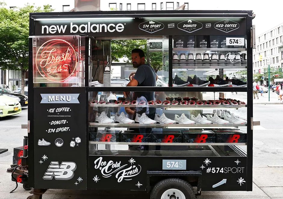 food cart branded pop up coffee cart activation