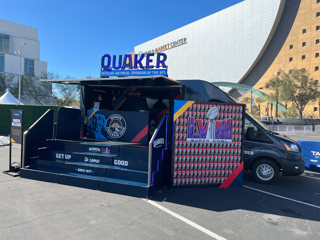 mobile-activation-tour-branding-pepsi-quakers-36 promo van branded pop up activation coffee pop up van with platform
