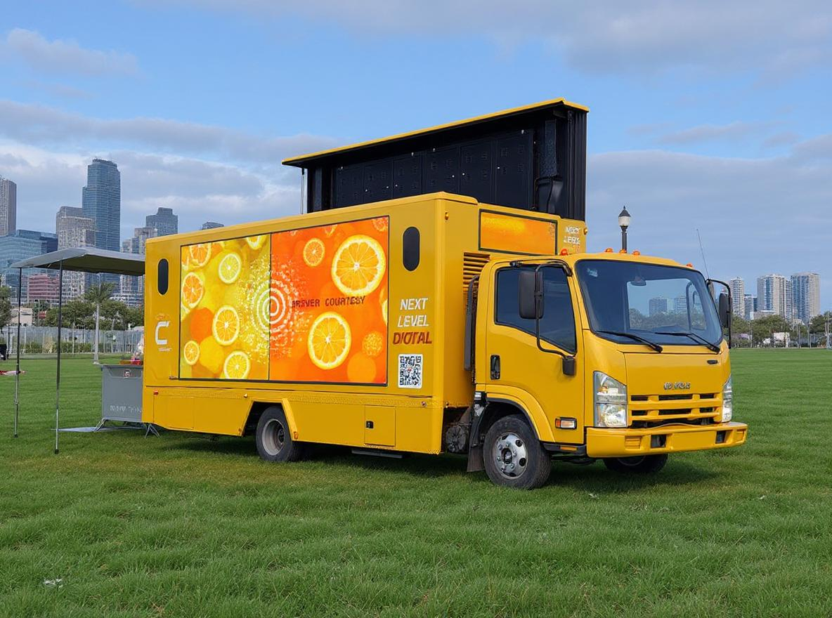 LED-truck-stage-pop-up-experiential-2 LED stage truck for rent Branded experiential campaign pop-up