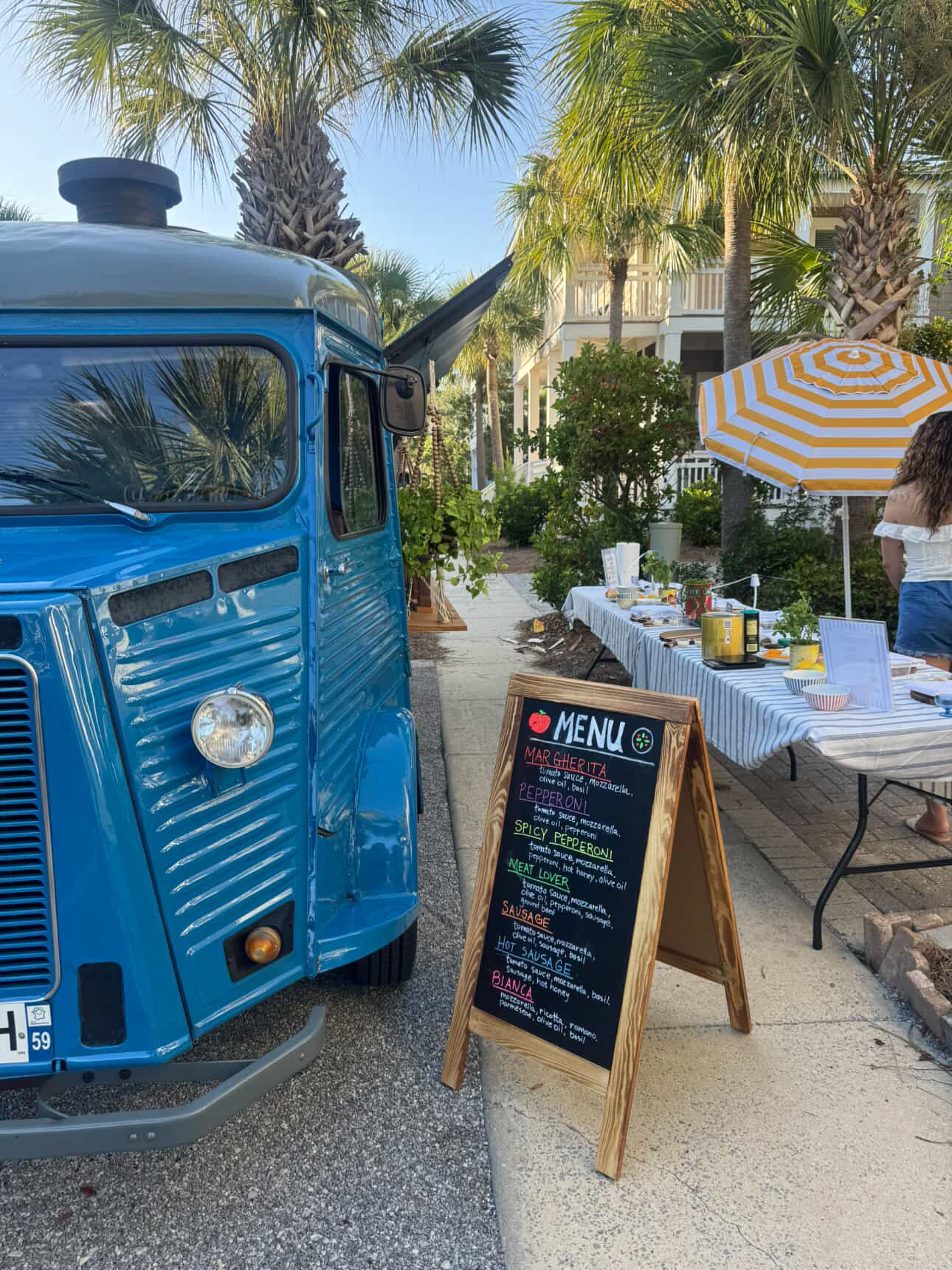 Street-legal Citroën HY truck used for branded food truck activation with dual vending windows and custom wrap.