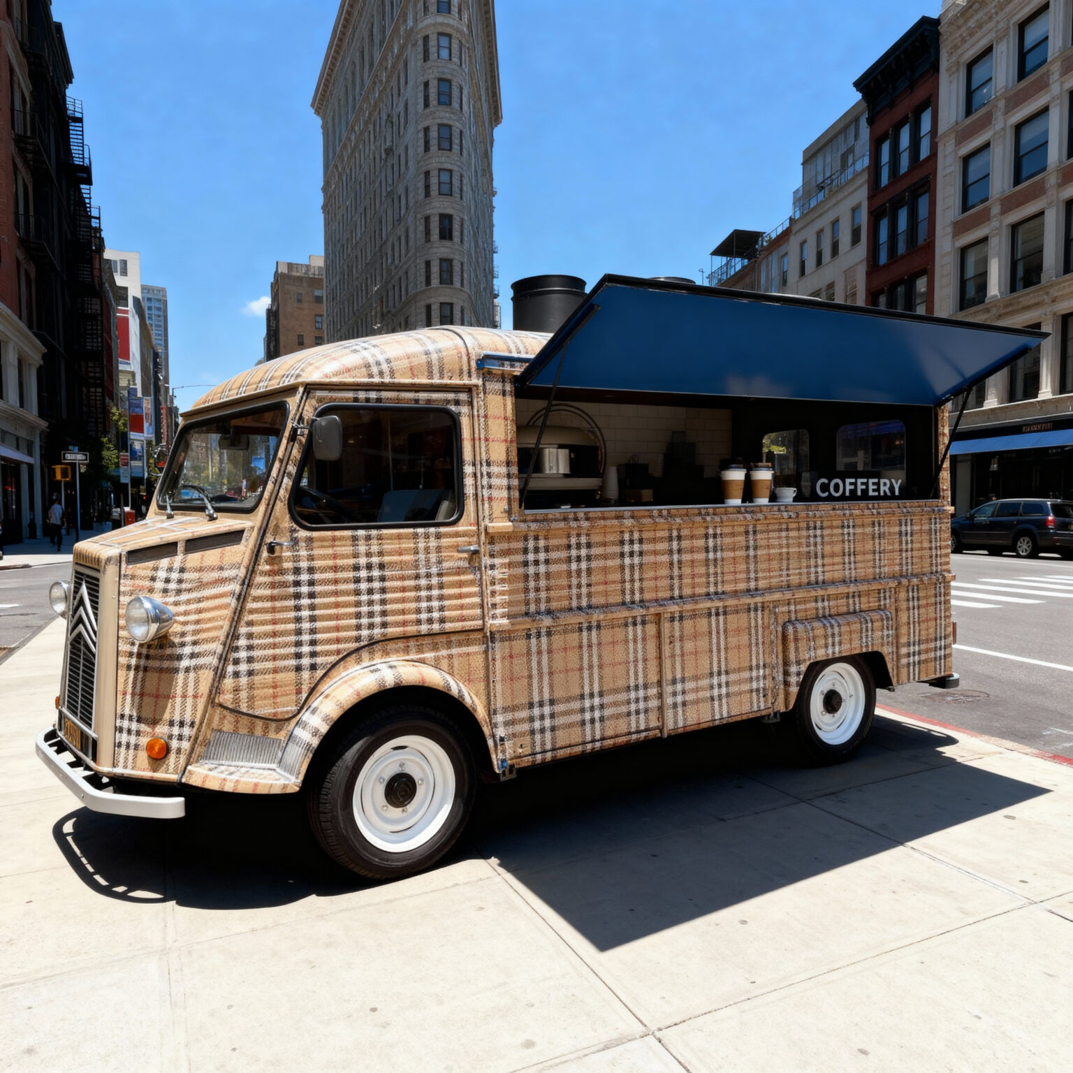 Citroen Food Truck Activations Nvs Street-legal Citroën HY truck used for branded food truck activation with dual vending windows and custom wrap.