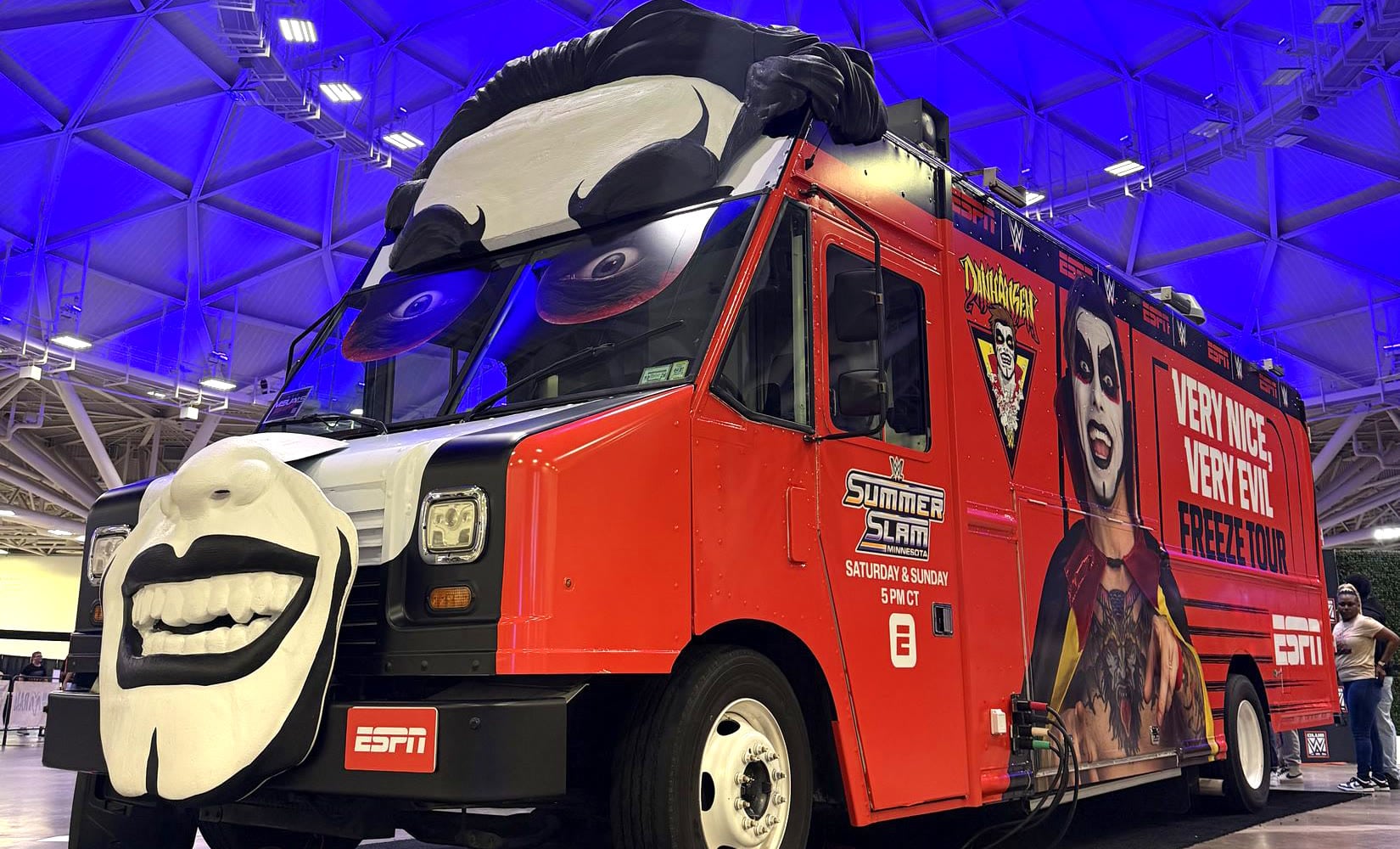 ESPN x WWE SummerSlam Danhausen Freeze Tour custom fabricated experiential vehicle