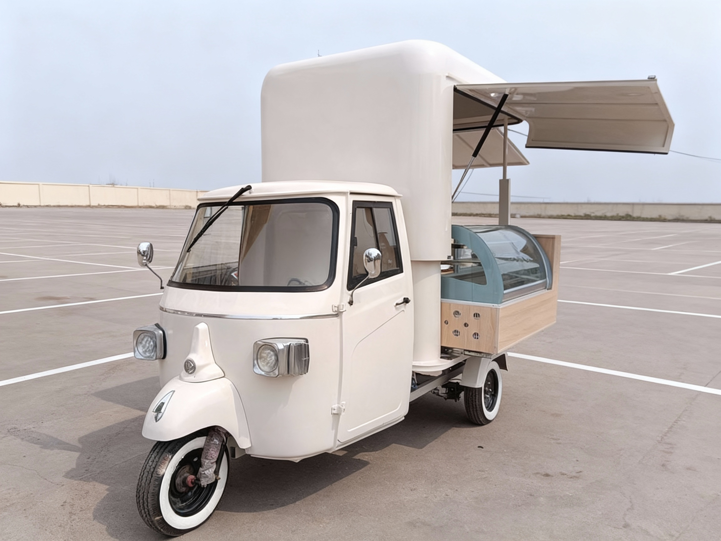 Nvs Stand In Tuk Tuk NVS stand-in tuk tuk with serving counter and awning