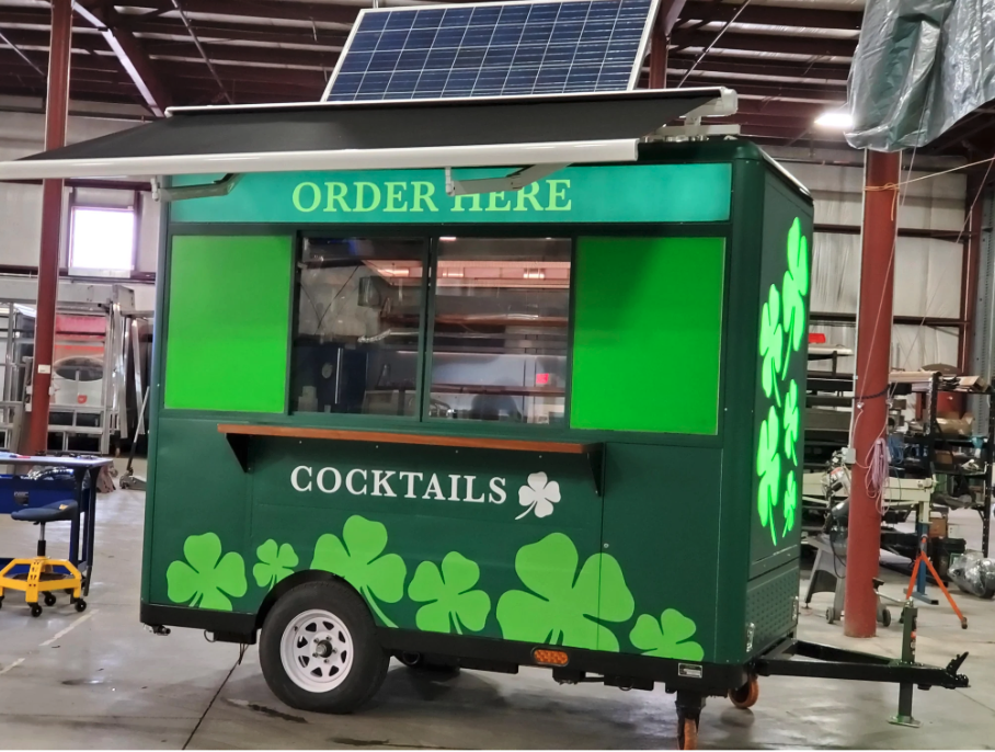 Solar Food Cart Cocktails Solar-powered cocktails cart