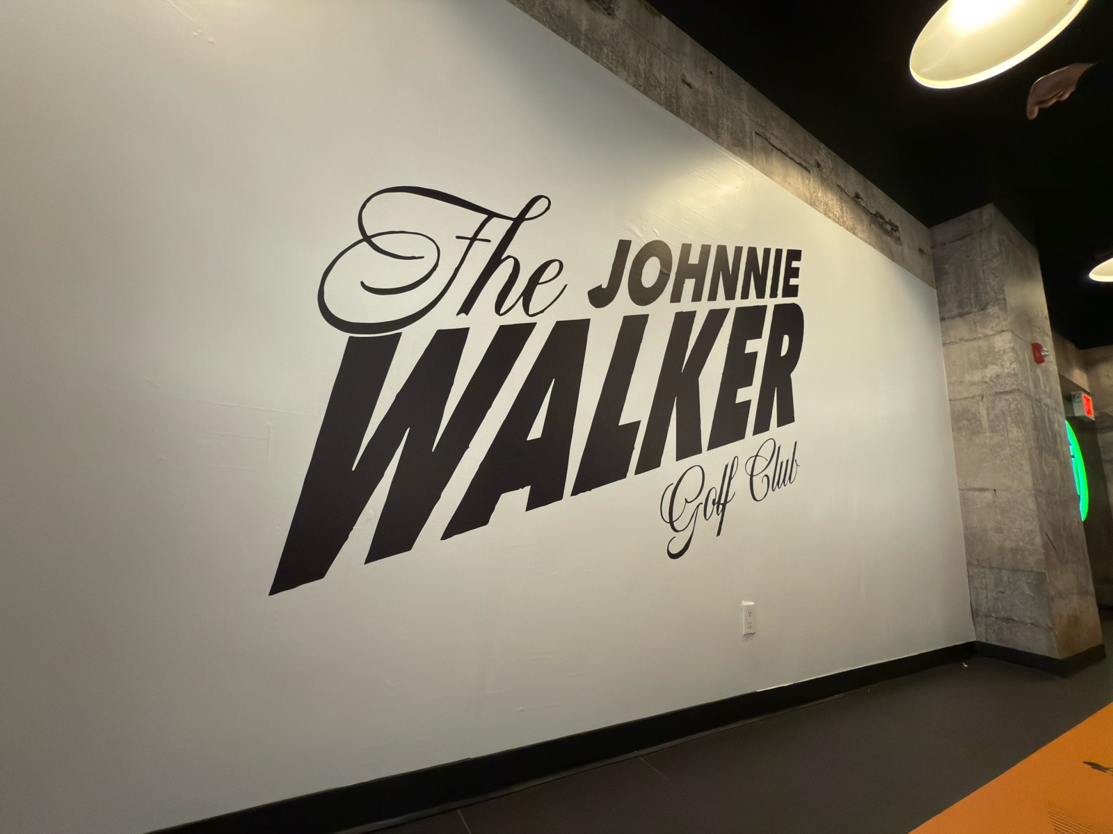 johnnie-walker-branded-environment-wall-graphic The Johnnie Walker Golf Club branded environment — large-format wall graphic