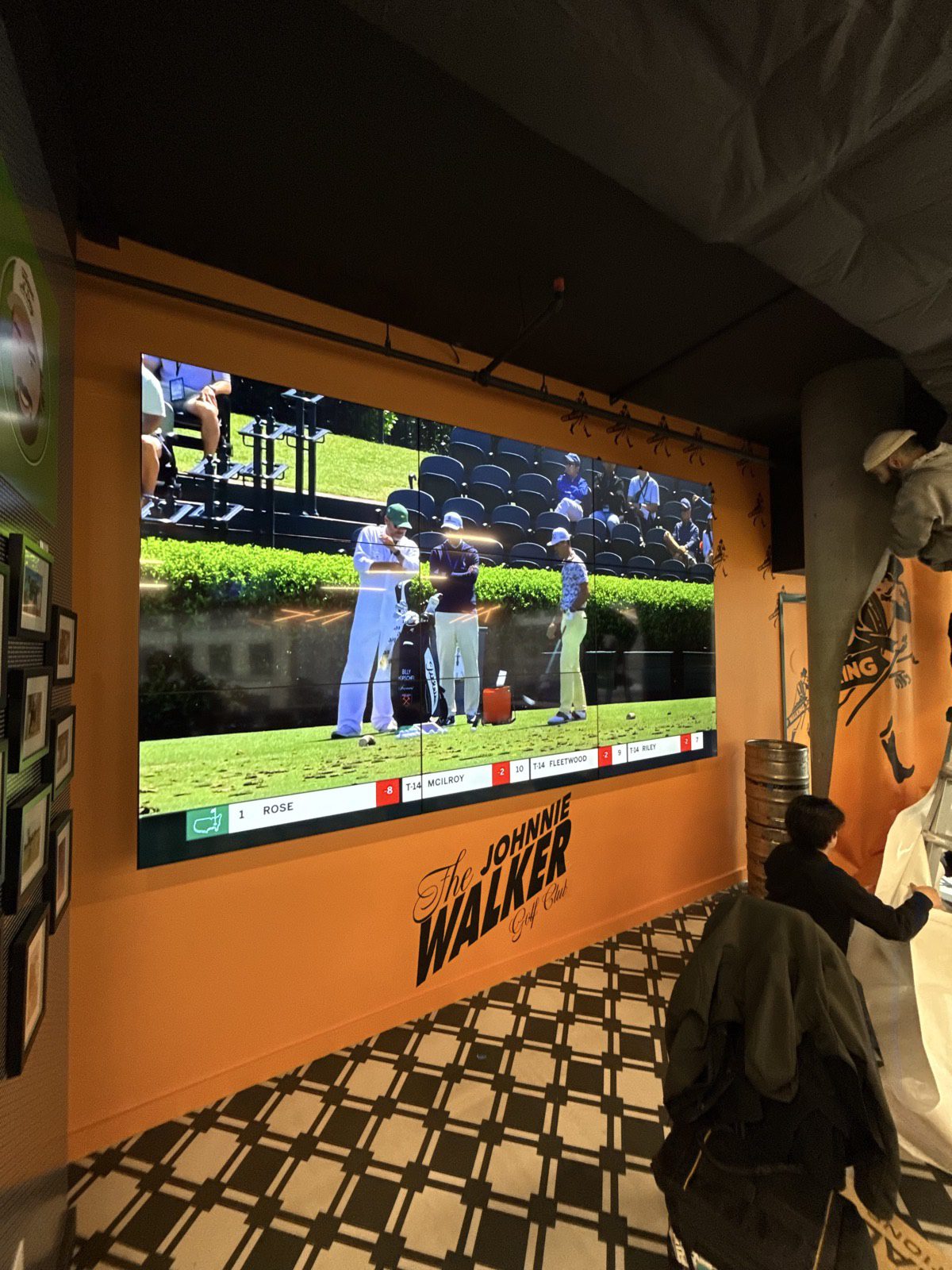 johnnie-walker-interactive-led-leaderboard Johnnie Walker Golf Club branded environment — interactive LED leaderboard table