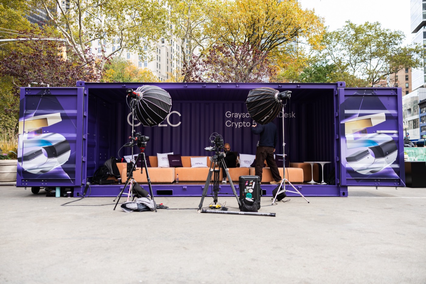 Shipping Container Fleet Hero 20 foot shipping container converted into a branded weatherproof pop-up
