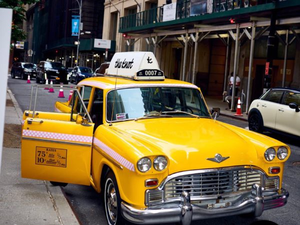 The Knot Gala Branded Checker Cab Yellow Checker cab branded with The Knot topper for the 30th anniversary gala