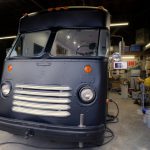 Kurbmaster truck in the NVS shop before the Belvedere build