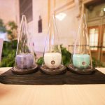 Tatcha product display at the Grand Central Breathtaking Skin pop-up