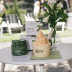 Froyo and balm display on the lounge table